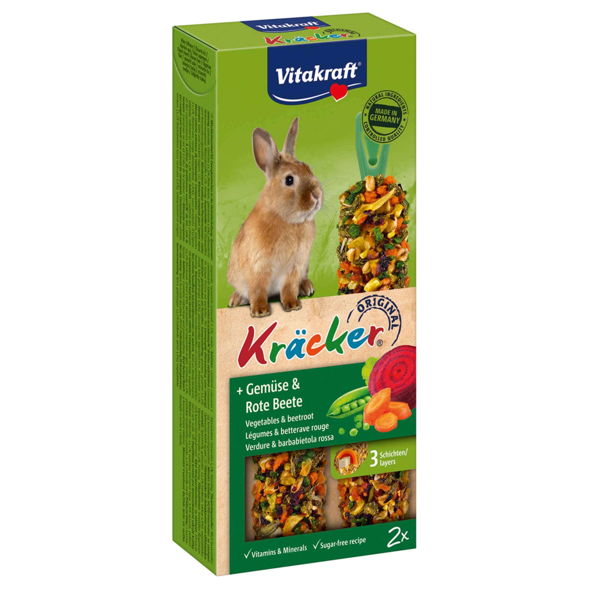 Kräcker Légumes & betterave rouge lapins nains