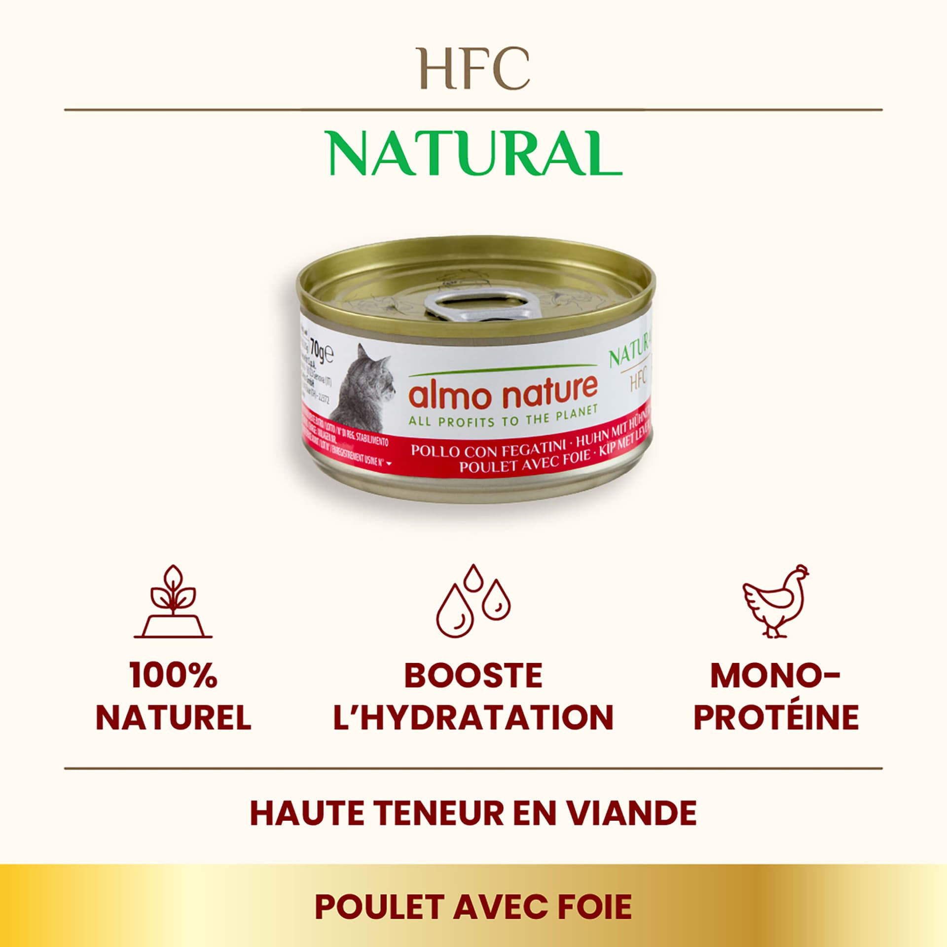 HFC Natural Poulet avec foie