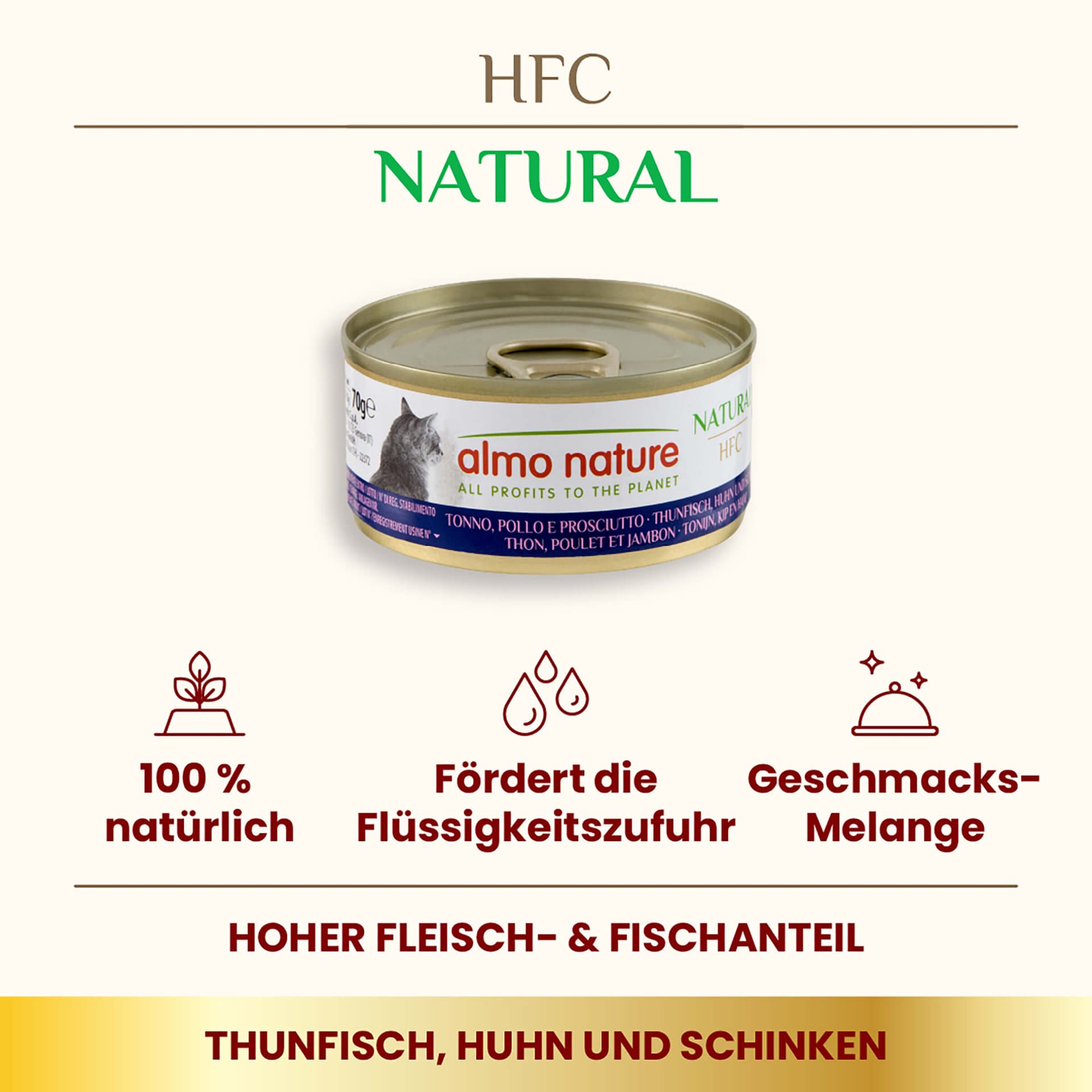 HFC Natural Thon, Poulet & Jambon