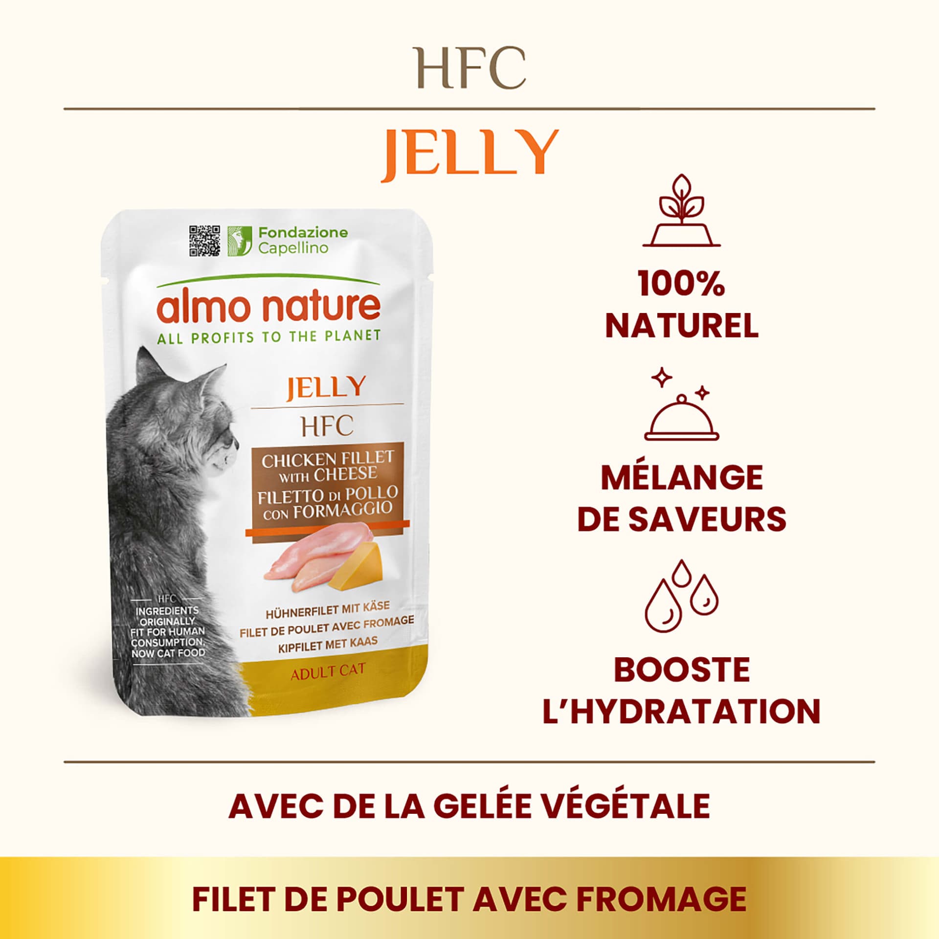 HFC Jelly Filet de poulet & Fromage