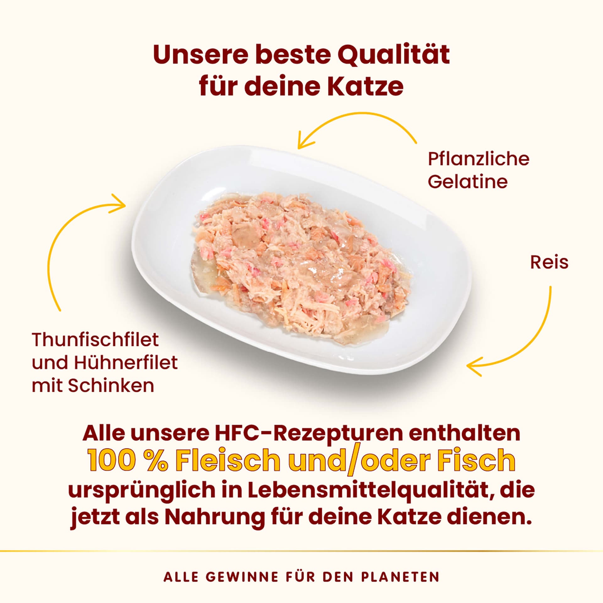 HFC Jelly Filet de Thon & Filet de Poulet au Jambon Adult