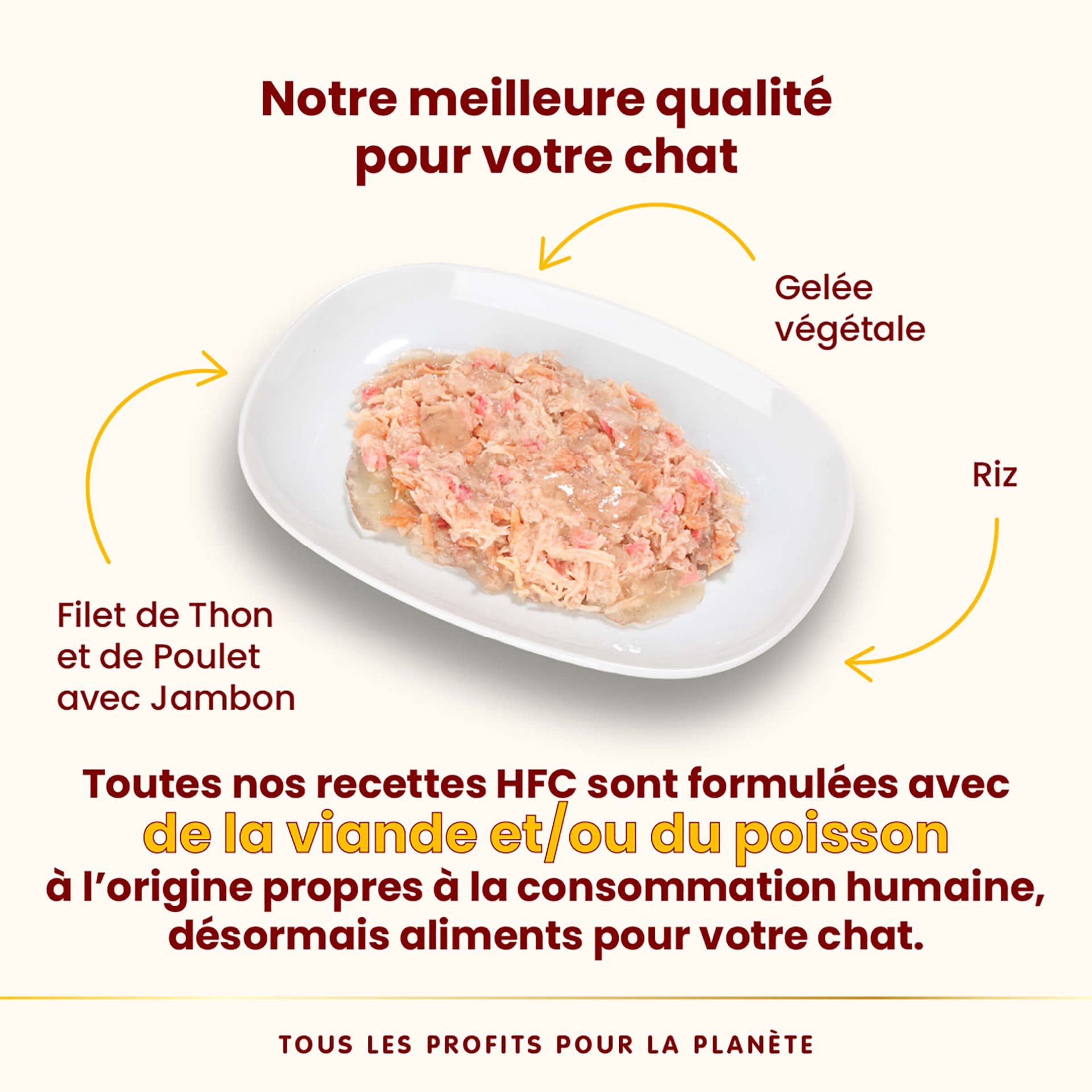 HFC Jelly Filet de Thon & Filet de Poulet au Jambon Adult