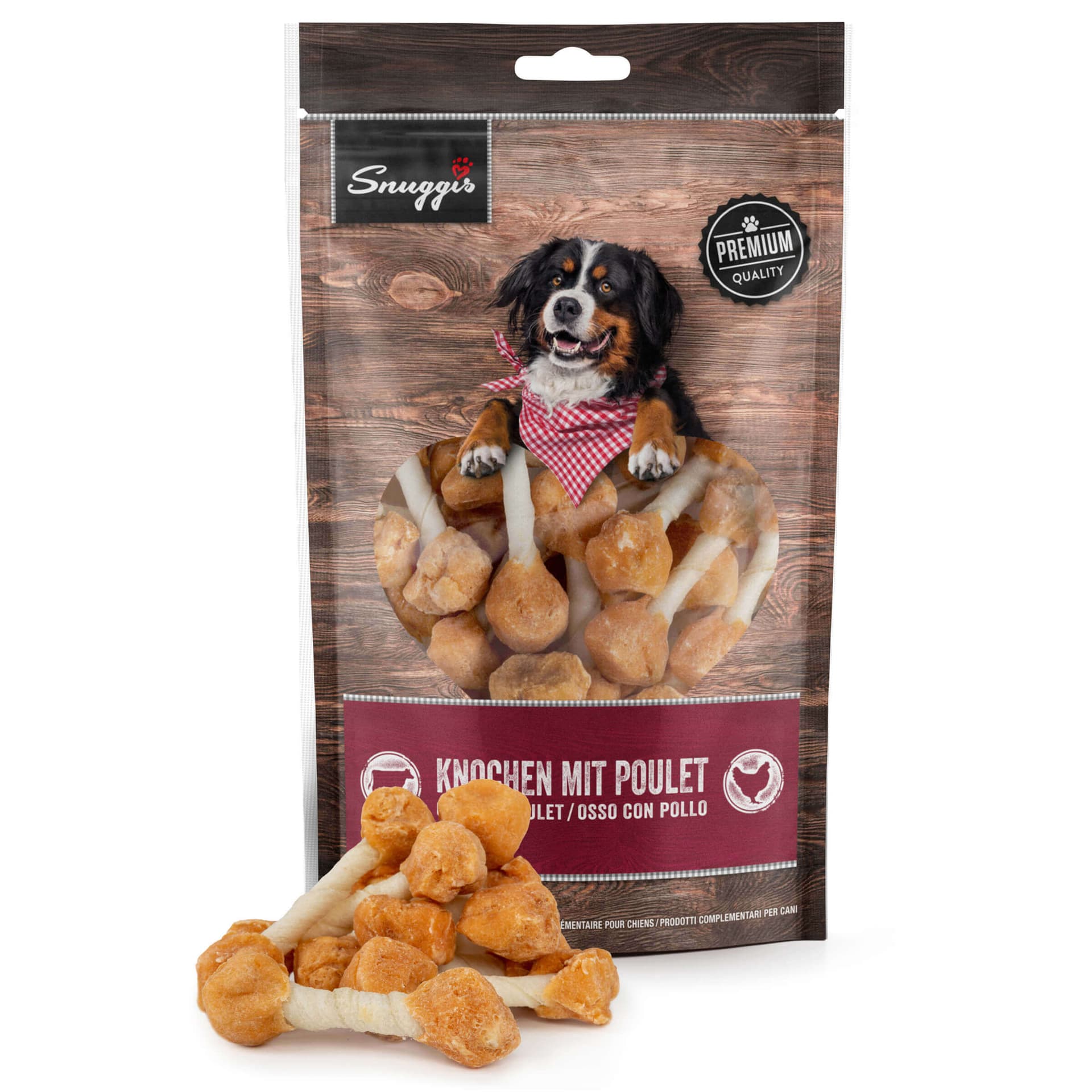 Friandises pour chiens Os avec poulet