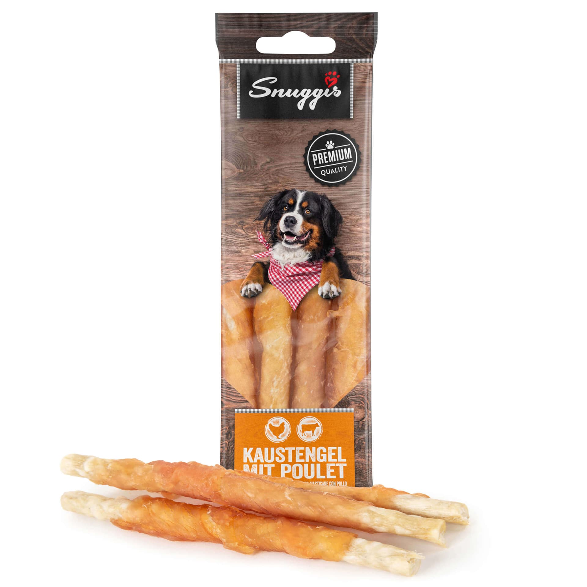friandises pour chiens bâtonnets à mâcher avec poulet