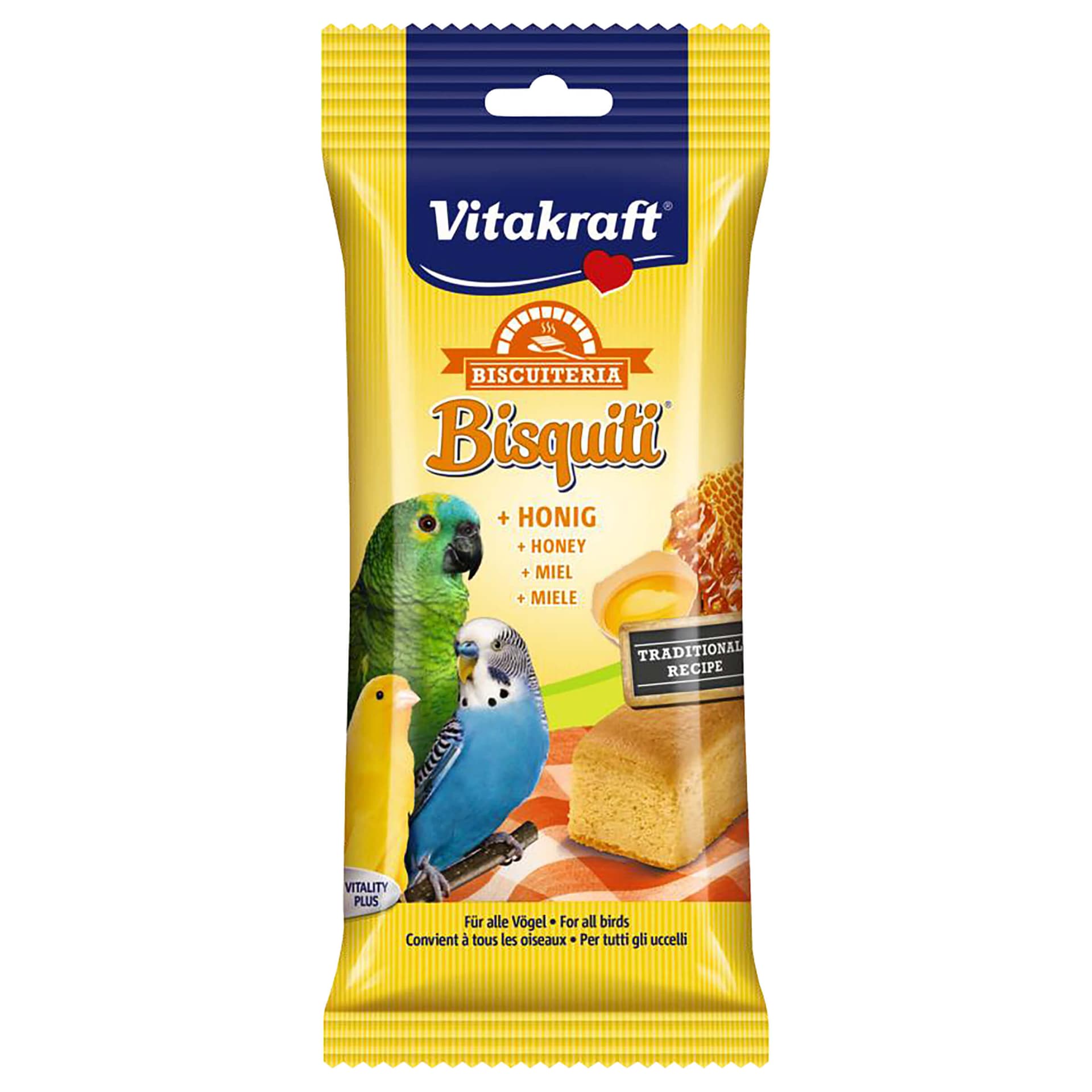 Bisquiti & miel pour canaris & perruches
