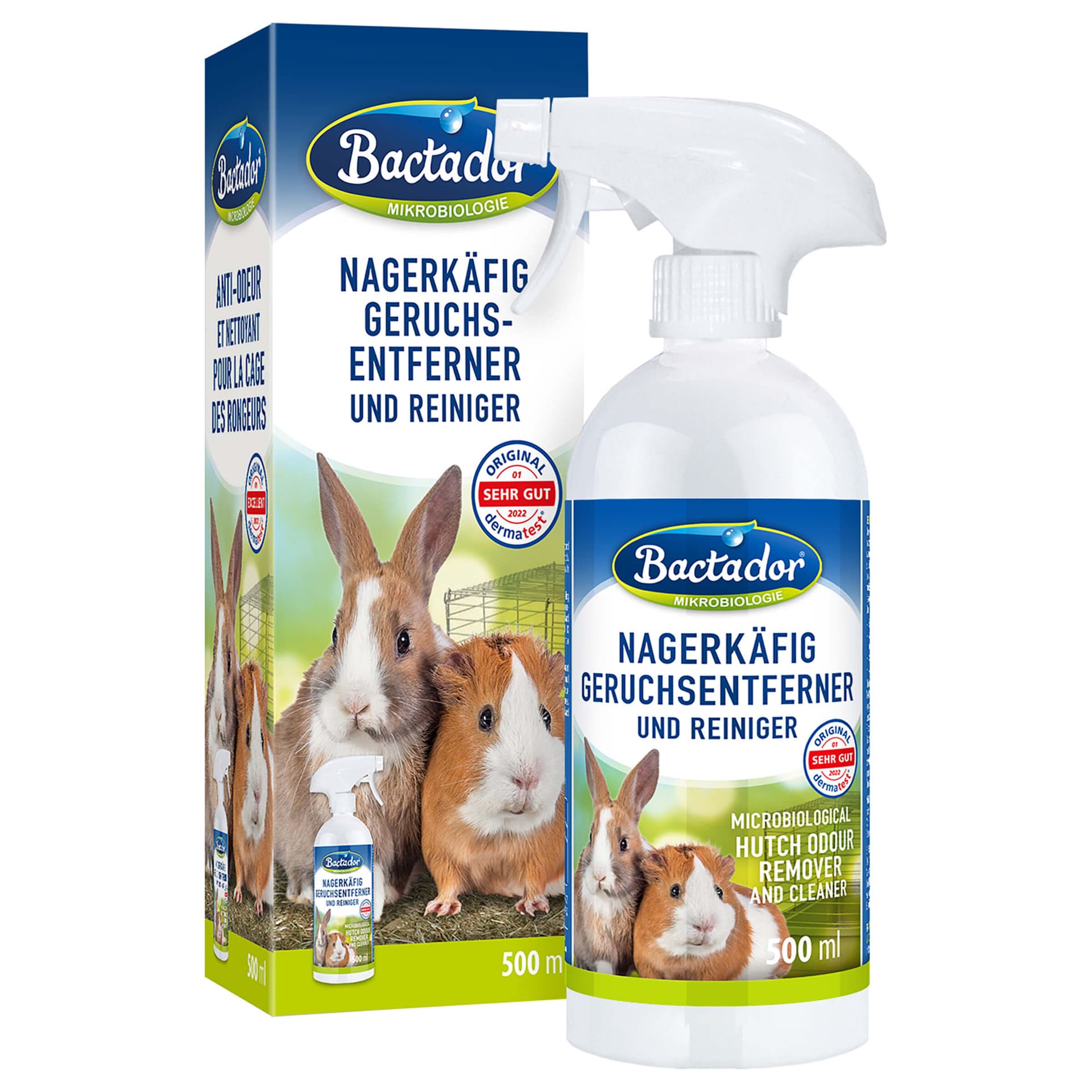 Anti-odeur et nettoyant pour cage à rongeur