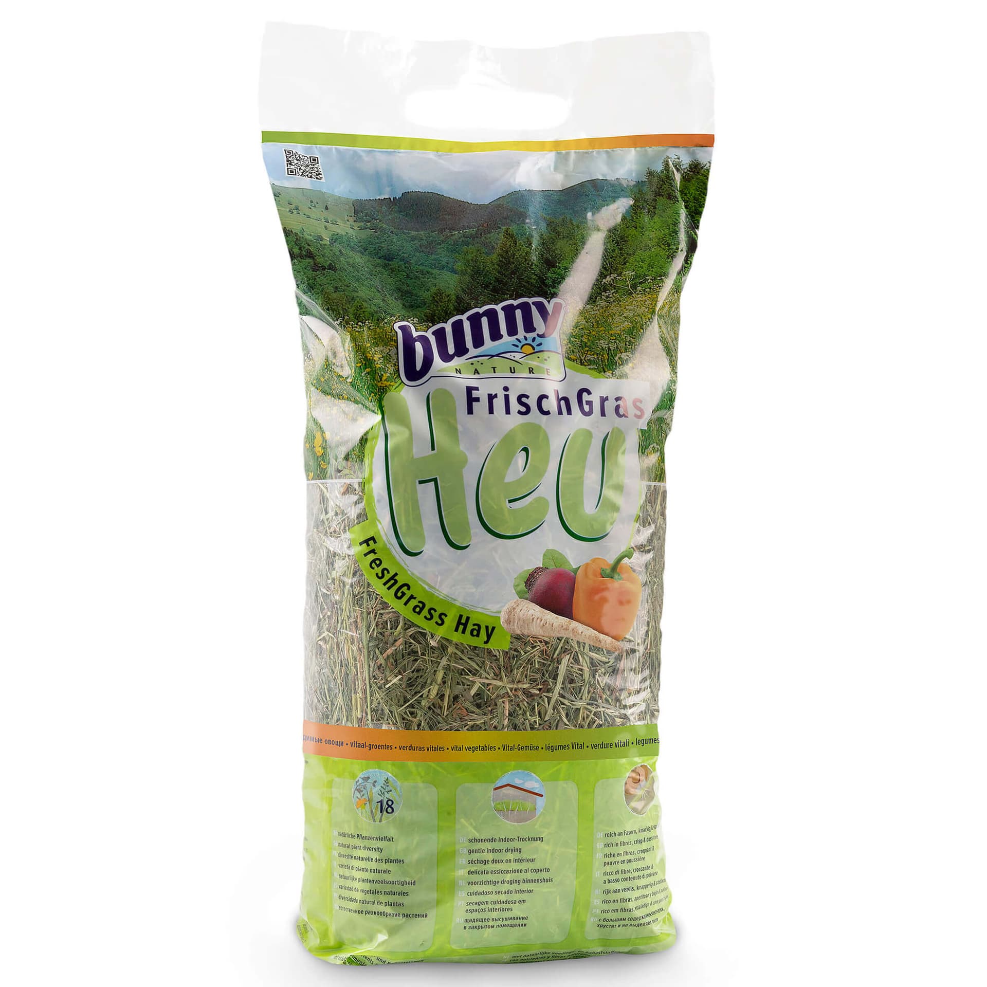 Foin frais de l'Allgäu aux légumes vit