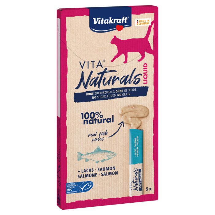 Vitakraft Naturals Cat Liquid Snack 5x15g