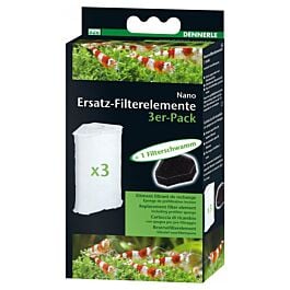 Dennerle Nano Ersatz-Filterelemente 3er Pack