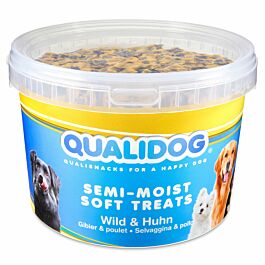 QUALIDOG Snacks pour chiens Semi-Moist Gibier & Volaille 1.8kg