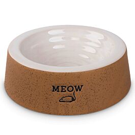 Freezack Napf für Hunde & Katzen MeowMouse braun/weiss 180ml
