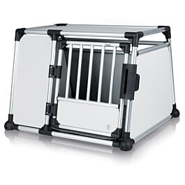 Box de transport, aluminium, L: 93 × 64 × 81 cm, argent/gris clair