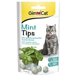 GimCat Snack pour chat Mint Tips avec de l'herbe à chat 40g