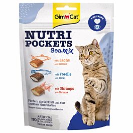 GimCat Snack pour chats Nutri Pockets Sea Mix 150g