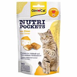 GimCat Snack pour chat Nutri Pockets Fromage & Taurine 60g
