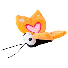 Rogz Katzenspielzeug Catnip Plush Butterfly orange