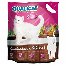 QUALICAT Litière pour chats Silice agglomérante Qualiclean 7,5l