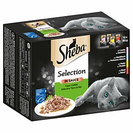 Sheba Selection in Sauce Multipack Feine Vielfalt 12x85g