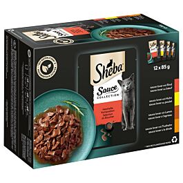 Sheba Nourriture pour chats Sauce Collection Sélection du Boucher 12x85g