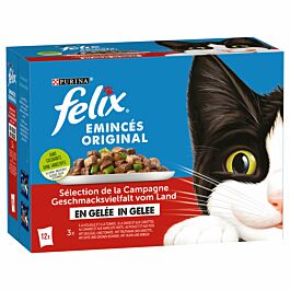 Felix Nourriture pour chat Original Sélection de la Campagne en gelée