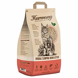 Harmony Cat Natural Litière pour chats Original Clumping Wood Litter