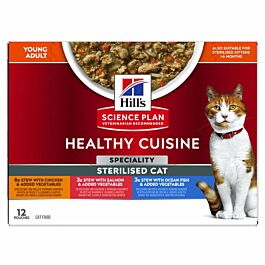 Hill's Science Plan Nourriture pour chats Adult Healthy Cuisine Sterilised Ragout