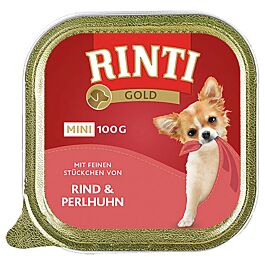 Rinti  Hundefutter Gold Mini mit Rind & Perlhuhn