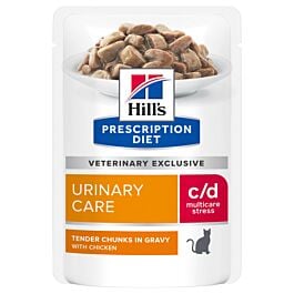 Hill's VET Chat Prescription Diet Urinary Care c/d Multicare Stress 12x85g